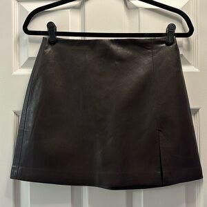 Sunday best leather skirt